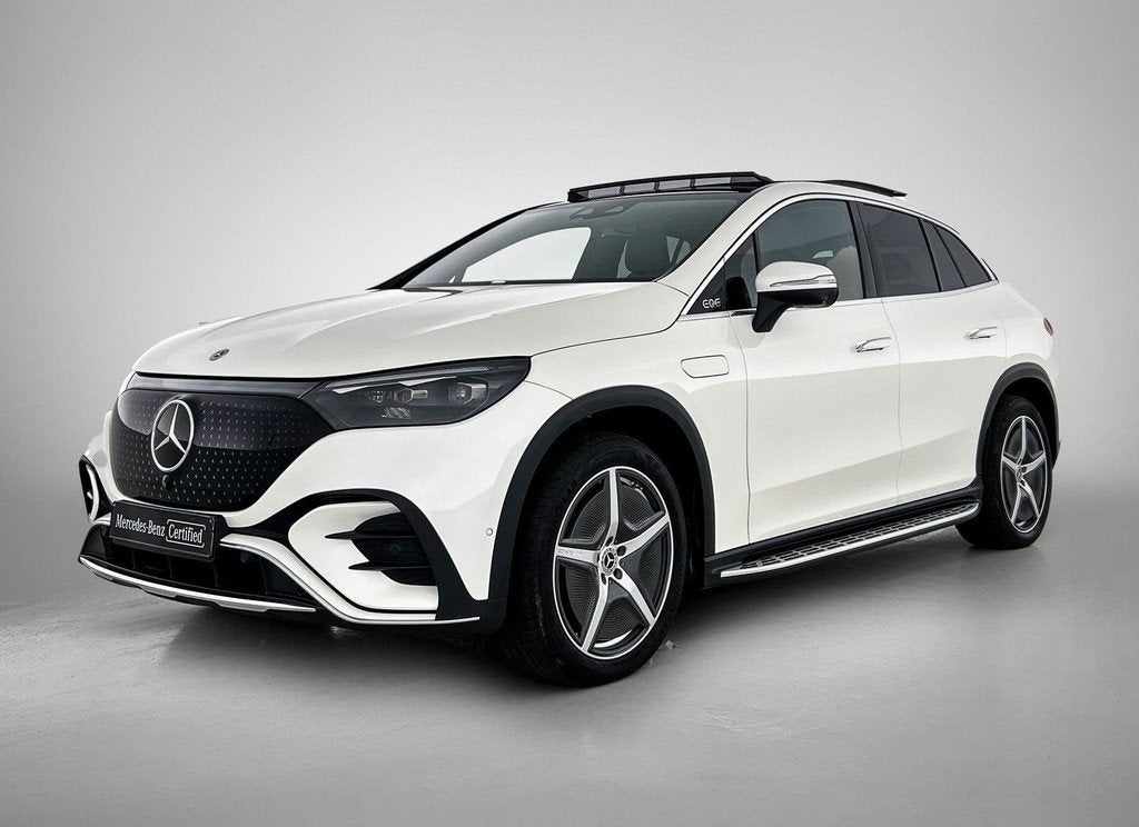 Mercedes-Benz EQE-Klasse 350 4MATIC SUV AMG Line Panoramisch, Auto's, Mercedes-Benz, Automaat, Stof, Wit, 96 kWh