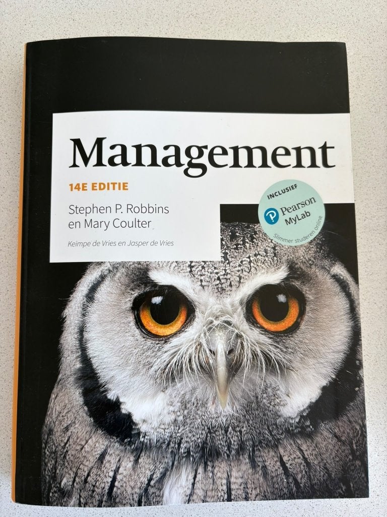 MANAGEMENT 14E EDITIE (Stephen P. Robbins & Mary Coulter), Boeken, Ophalen of Verzenden, Mary A. Coulter; Stephen P. Robbins, Management