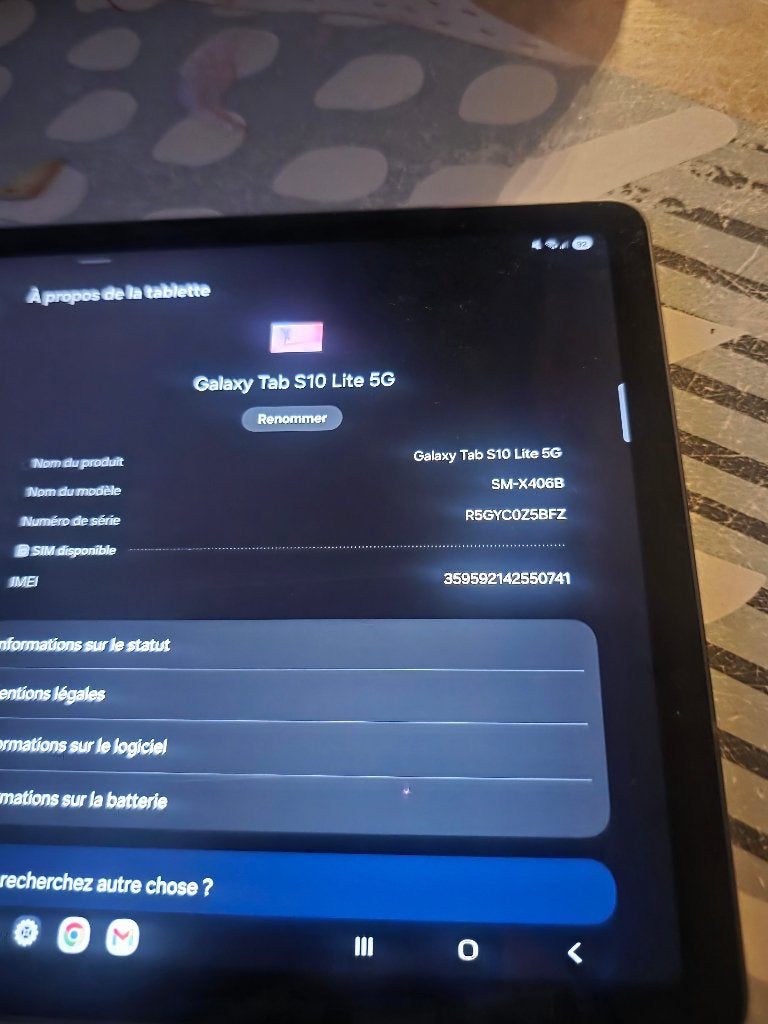 Tablette samsung, Informatique & Logiciels, Neuf, 11 pouces, Connexion USB, Samsung Galaxy Tab S10 Lite 5G