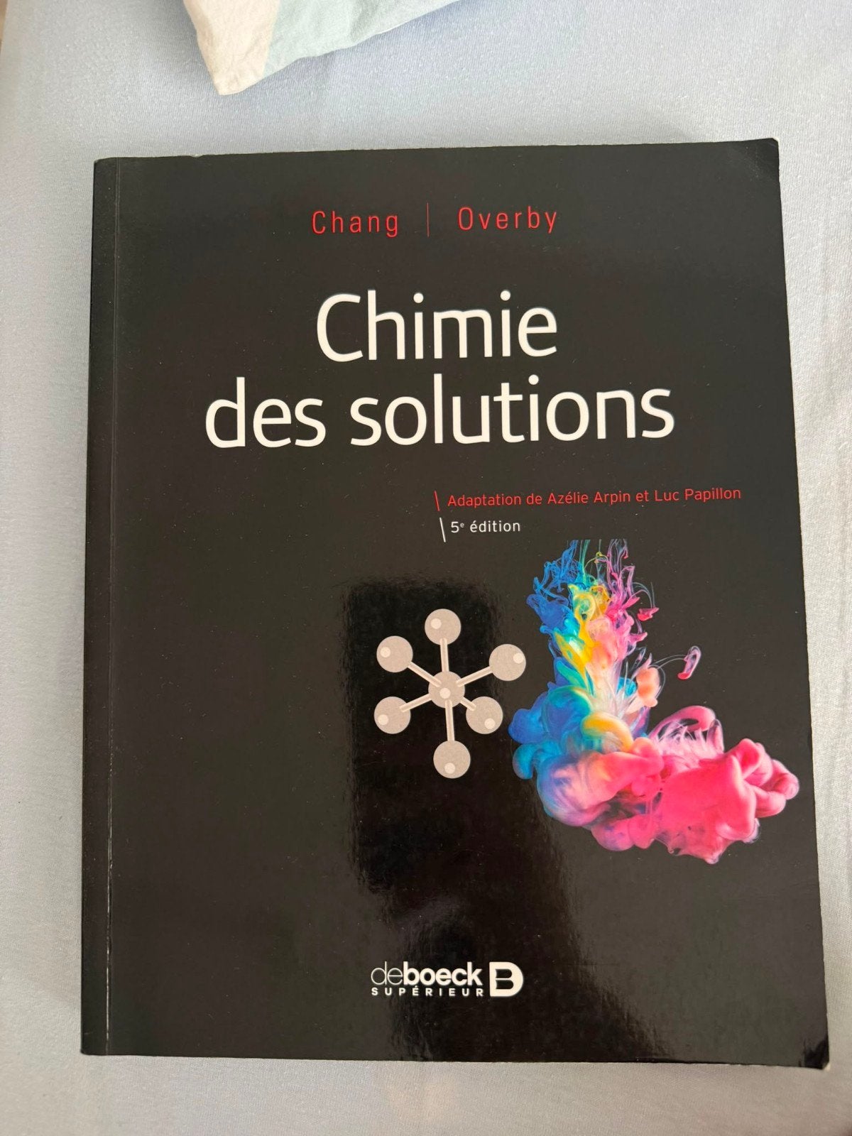 Chimie des solutions Raymond Chang, Livres, Enlèvement, Comme neuf, Autres niveaux, Chimie