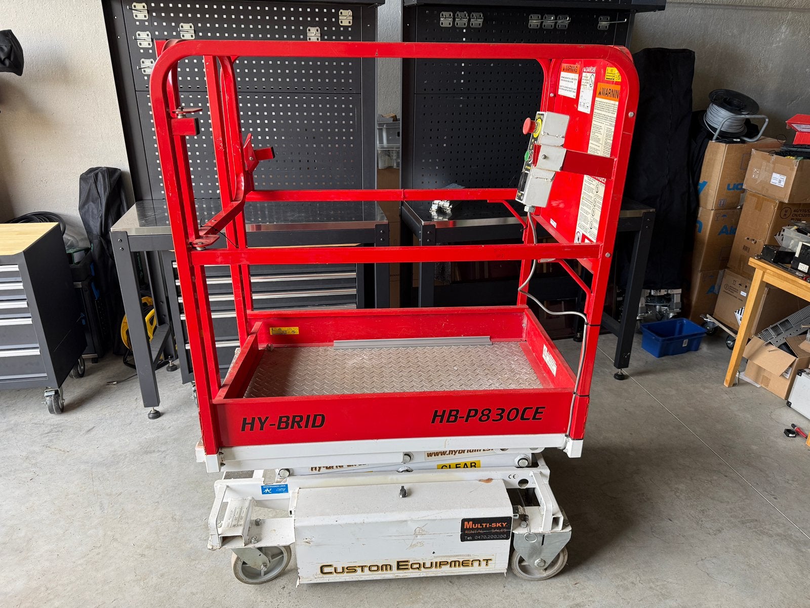 Schaarlift compact model op 12V, Bricolage & Construction, Enlèvement, Utilisé