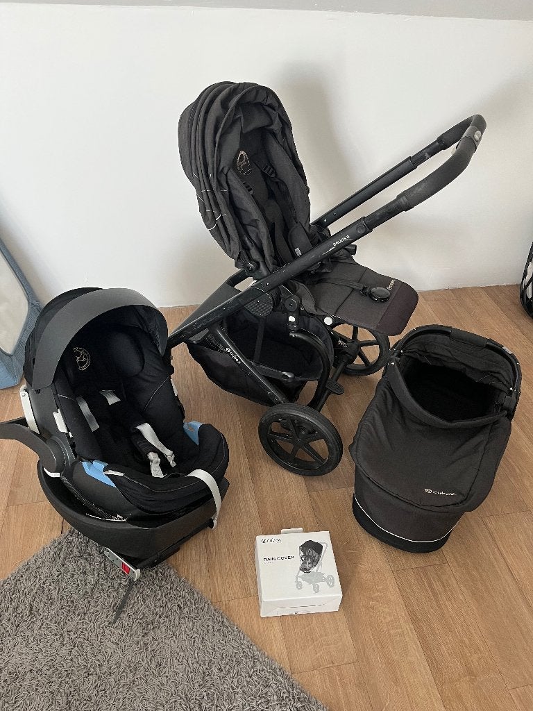 Trio Cybex Balios S poussette/nacelle/siège auto 360, Avec siège auto, Autres marques, Poussette combi, Enlèvement