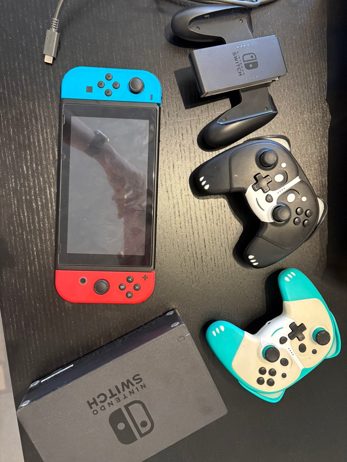 Nintendo switch, Ophalen of Verzenden, Zo goed als nieuw, Met 3 controllers of meer, Switch 2019 Upgrade