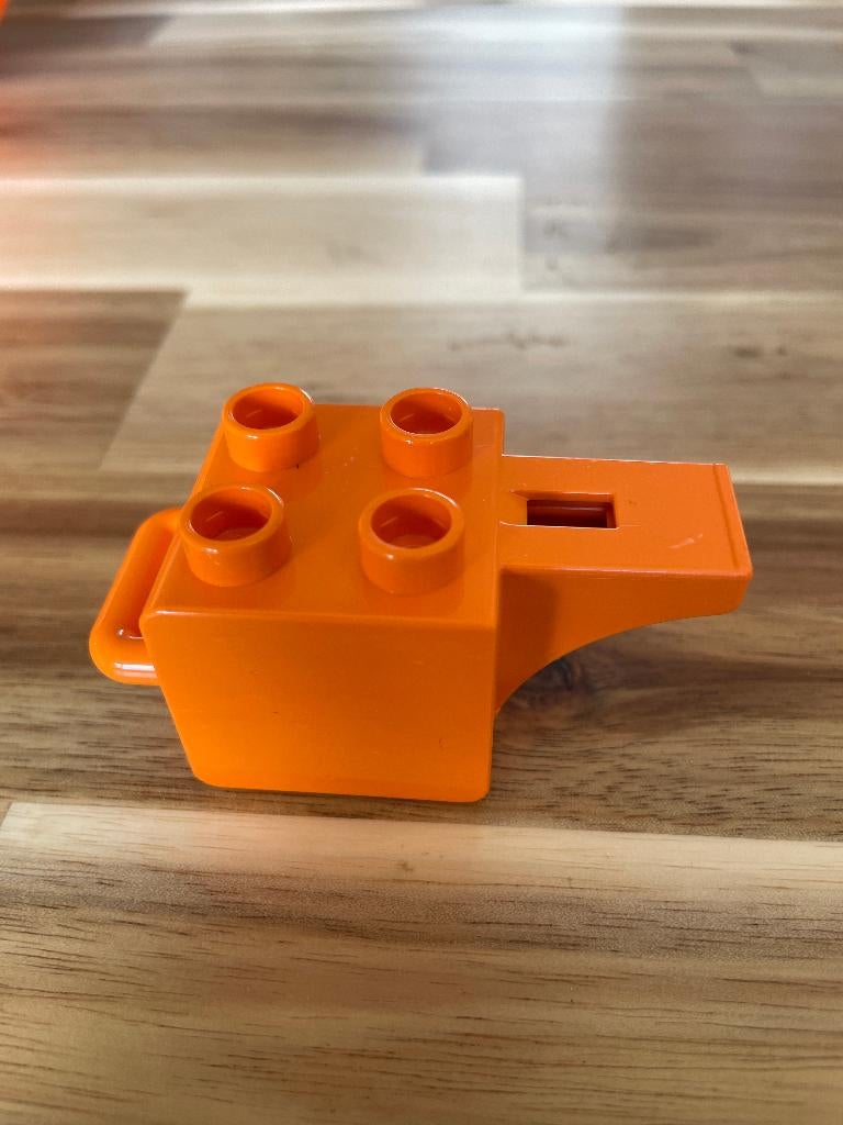 Sifflet LEGO DUPLO vintage orange années 70 80 rare, Enlèvement ou Envoi, Comme neuf