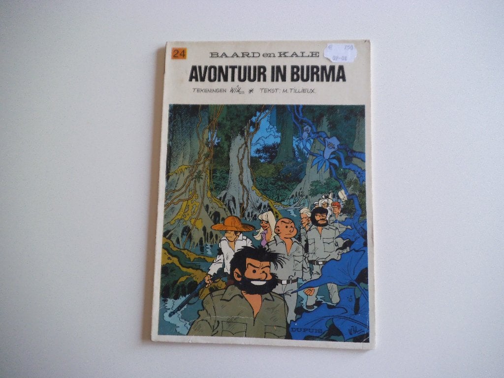 Baard en Kale 24 Avontuur in Burma Eerste druk 1976, Gelezen, Eén stripboek, Ophalen of Verzenden, Rosy