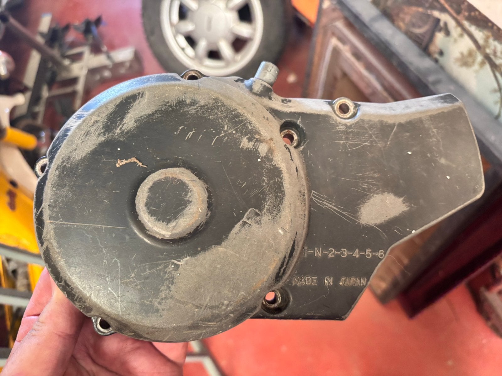 Afdekking voorste tandwiel Yamaha 1978 DT125MX, Motoren, Ophalen of Verzenden, Gebruikt