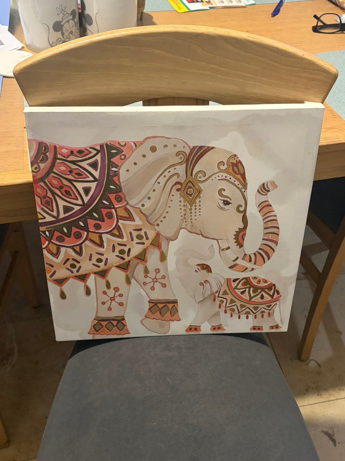 Bedrukking op doel van olifant, Antiquités & Art, Art | Dessins & Photographie, Enlèvement