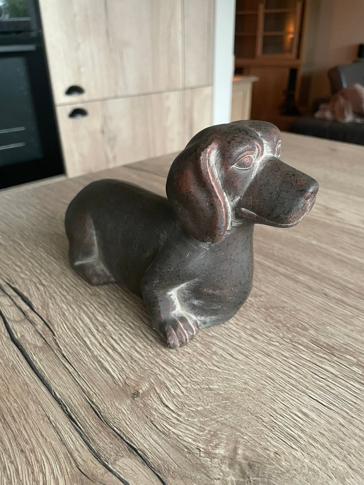 Beeldje Teckel nieuwstaat!, Ophalen, Zo goed als nieuw