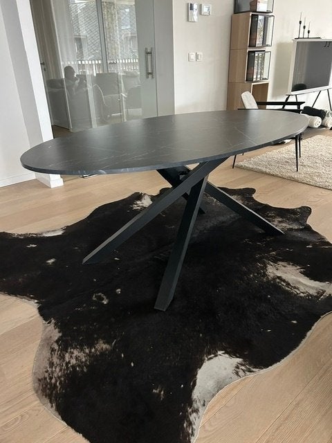 Table à manger ovale, Maison & Meubles, Enlèvement