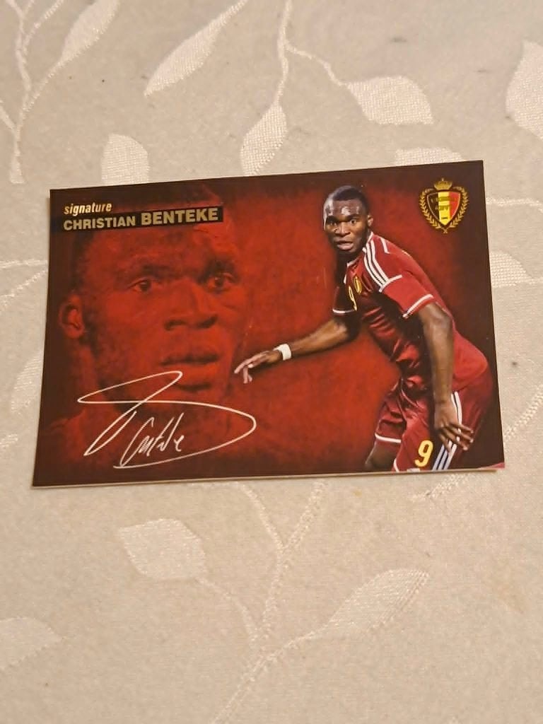 Panini / Voetbalkaart / Christian Benteke / Rode Duivels, Verzamelen, Ophalen of Verzenden, Zo goed als nieuw, Spelerskaart