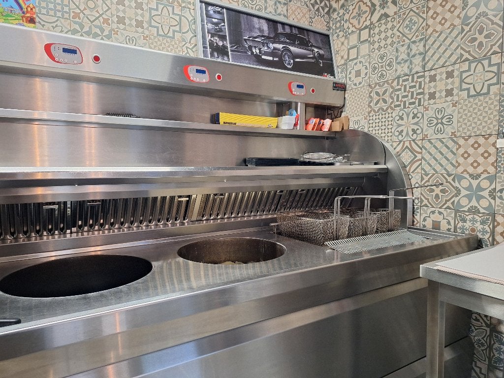 Frituur over te nemen, Ophalen of Verzenden, Gebruikt, Fornuis, Frituur en Grillen