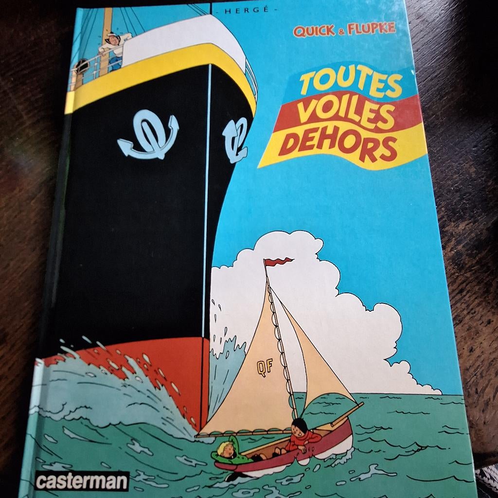 HERGE QUICK & FLUPKE TOUTES VOILES DEHORS, Boeken, Stripverhalen, Gelezen, Eén stripboek, Verzenden