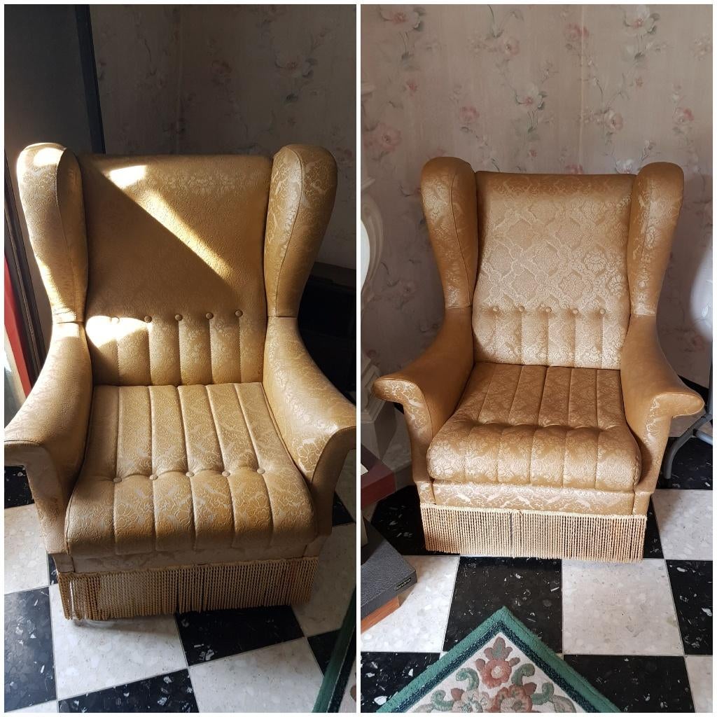Salon vintage en skai, Enlèvement, Utilisé, Synthétique