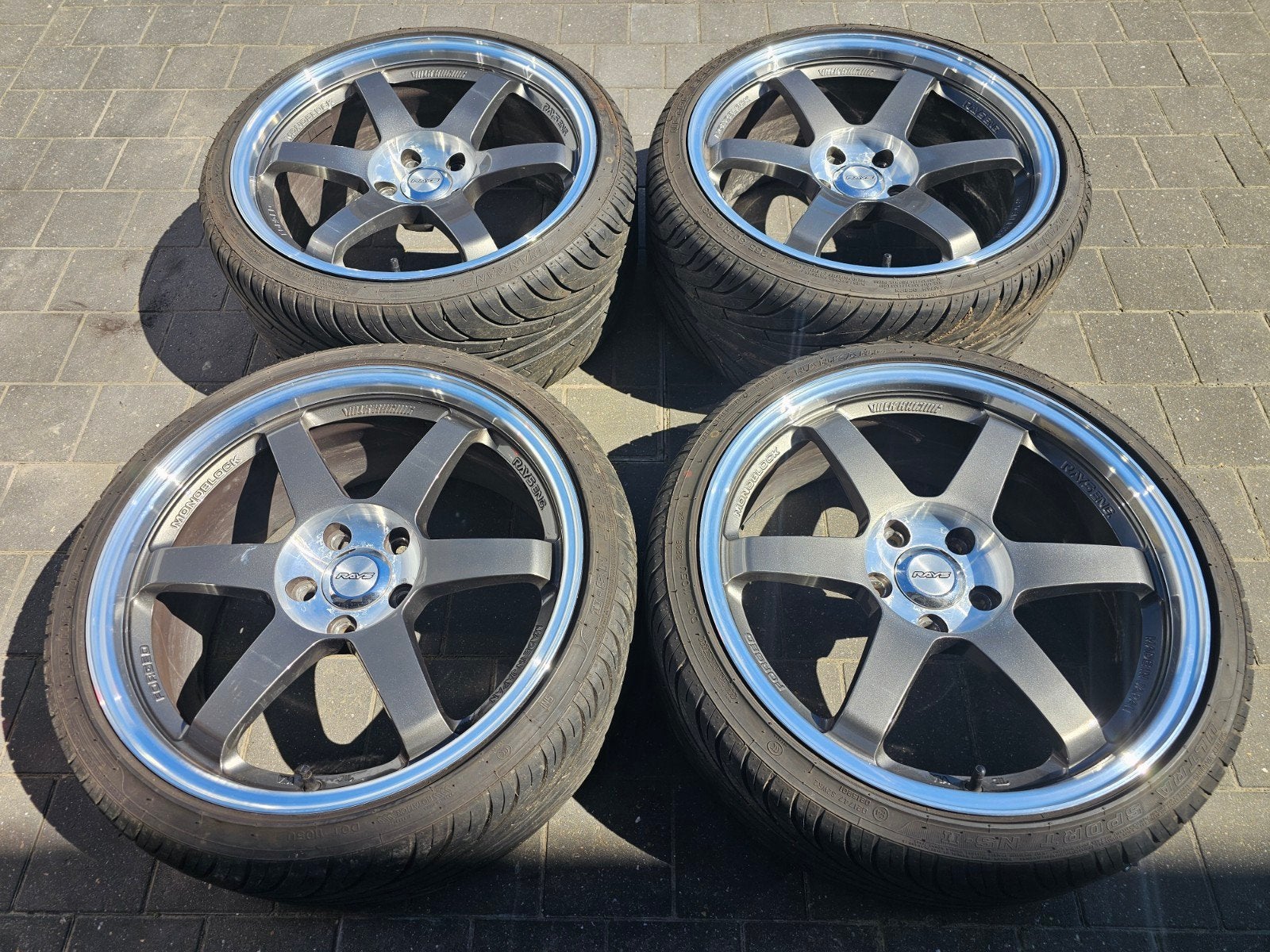 19" Original Rays TE037 5x120 BMW WORK M2 M3 M4 E90 E92 335, Auto-onderdelen, Banden en Velgen, Gebruikt, Banden en Velgen, Zomerbanden
