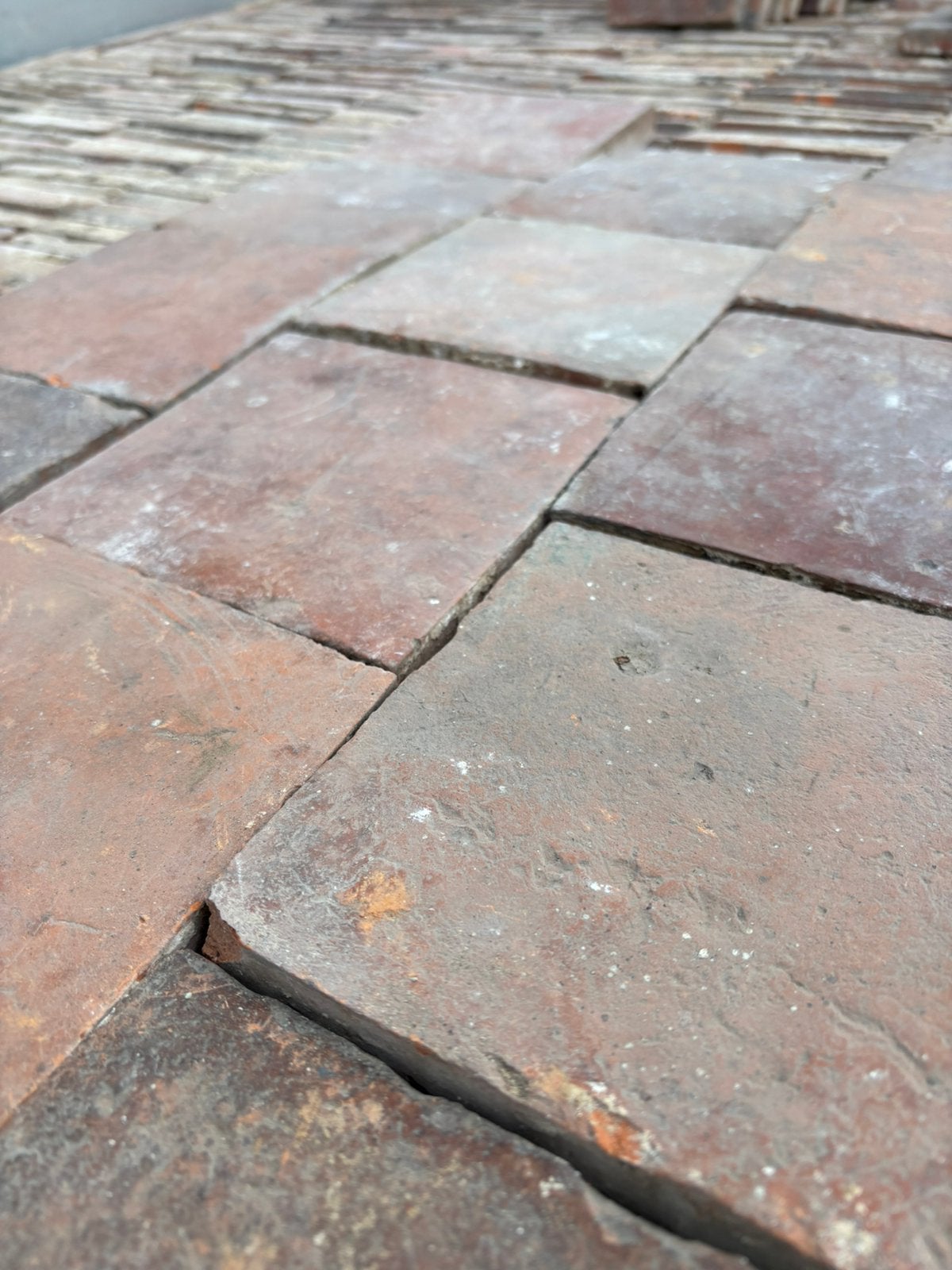 Lot antieke terracotta tegels Voor info BELLEN 0474220705, Ophalen