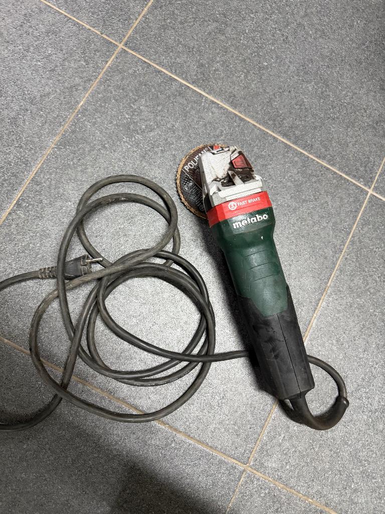 Metabo haakse slijper, Ophalen, Gebruikt