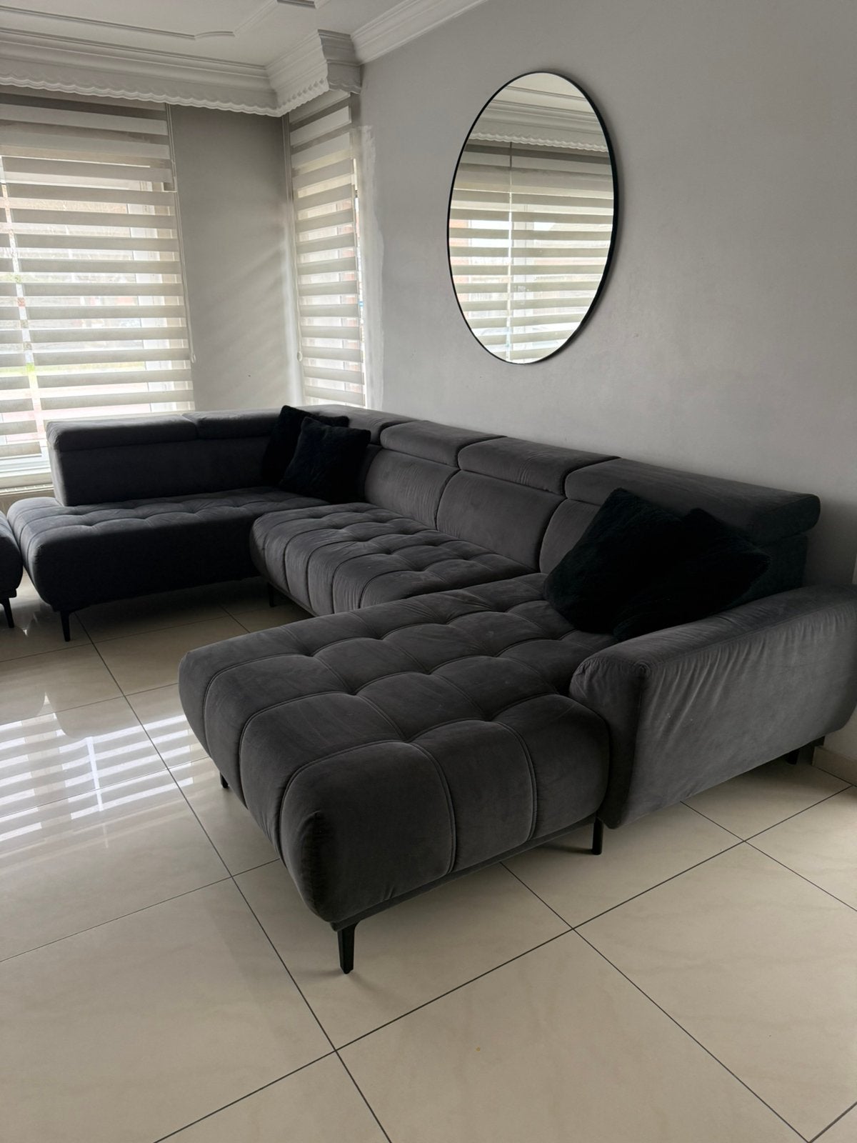 Hoekbank U vorm, Huis en Inrichting, Ophalen, Gebruikt, 300 cm of meer, 75 tot 100 cm