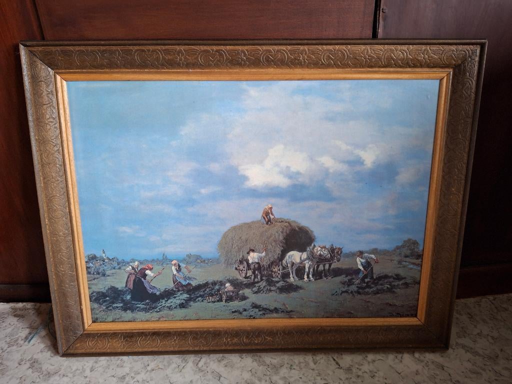 Kunstreproductie van D. Thomas, Antiek en Kunst, Ophalen