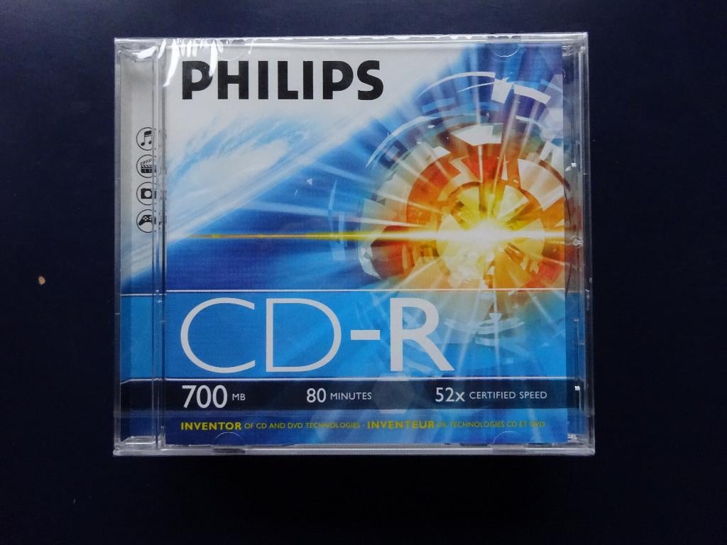 4 CD-R Philips en 2 Emtec Vinyl look, Neuf, Philips, Enlèvement ou Envoi, Réinscriptible