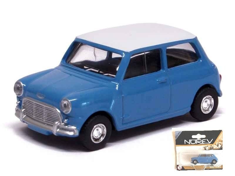 Mini Cooper blauw NOREV., Hobby & Loisirs créatifs, Voitures miniatures | Échelles Autre, Enlèvement ou Envoi, Comme neuf, Voiture