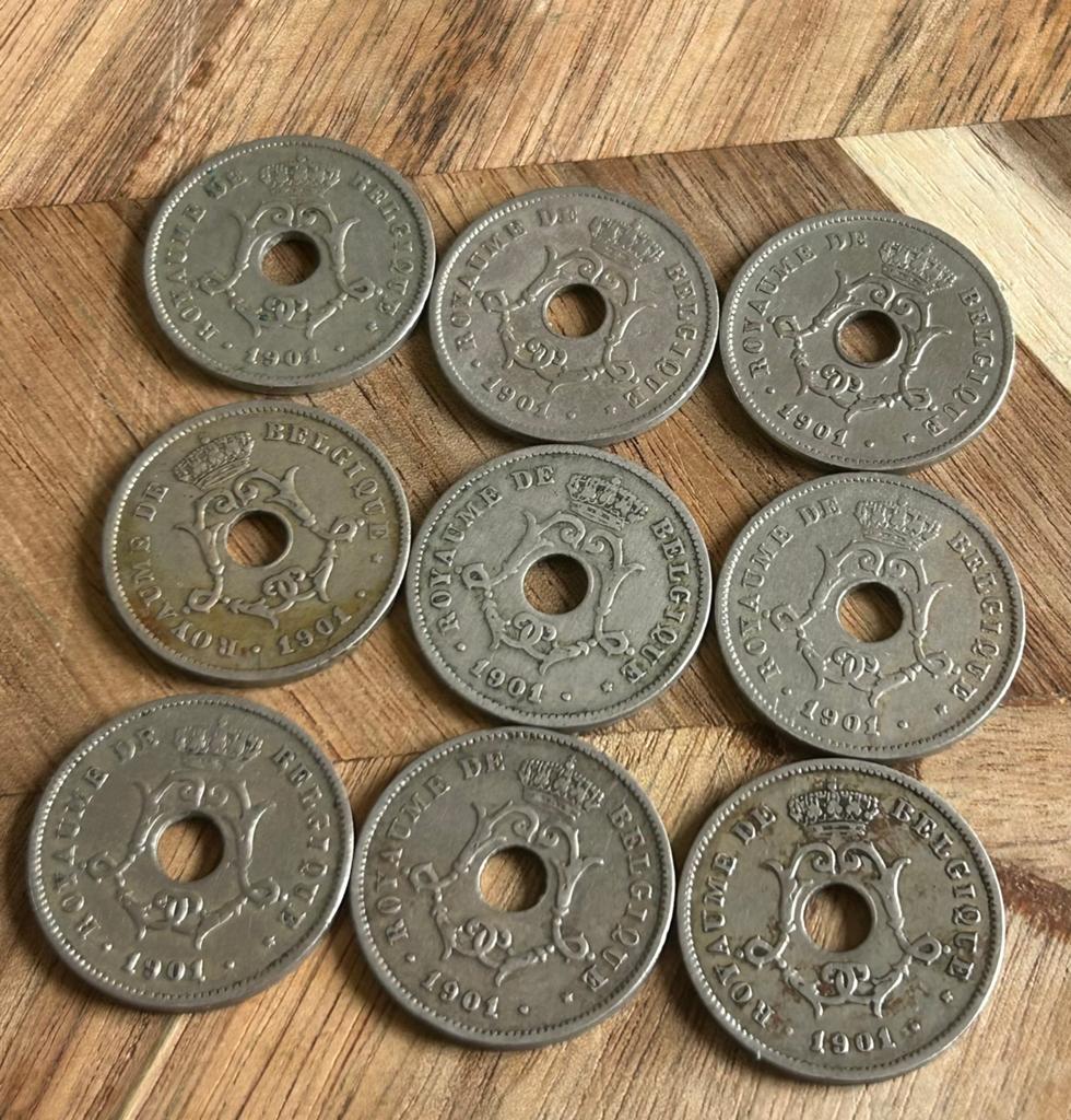 Lot 9 x 10 cent 1901 français, Enlèvement ou Envoi