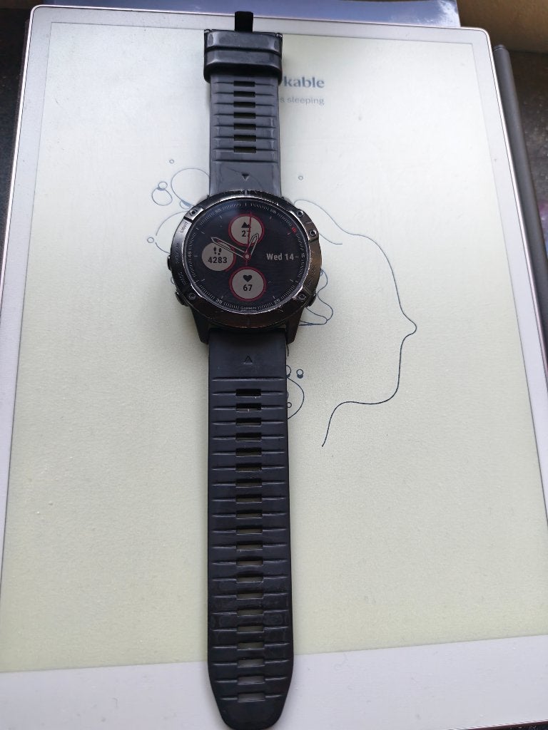 Garmin Fenix6x PRO sportwatch, Bijoux, Sacs & Beauté, Étanche, Enlèvement ou Envoi, Garmin, Utilisé