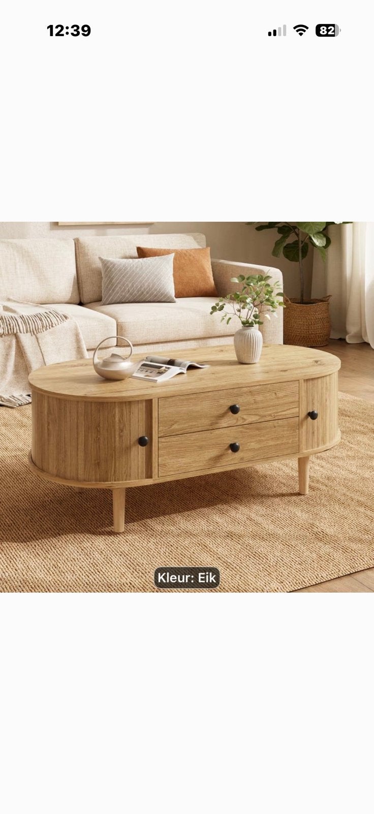 Salontafel nog in verpakking, Ophalen, 50 tot 100 cm, Nieuw, 50 tot 100 cm