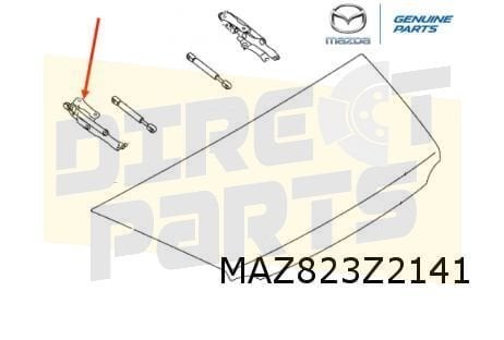 Mazda MX-5 achterklepscharnier Links (hard top) (ND) (4/15-), Neuf, Arrière, -, Haillon arrière