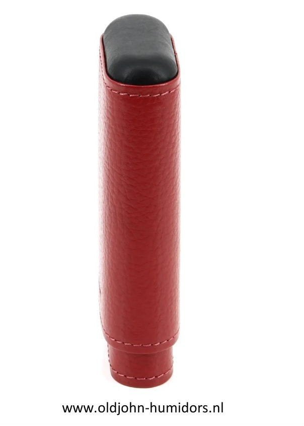 ADORINI  SIGARENKOKER LEER MAGNA ROOD - 3 SIGAREN    sk04mr, Verzenden, Nieuw, Tabaksdoos of Verpakking