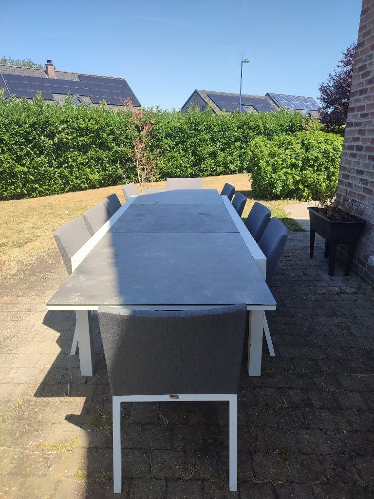 Tuintafels en -stoelen, Ophalen, Zo goed als nieuw, Rechthoekig, Aluminium