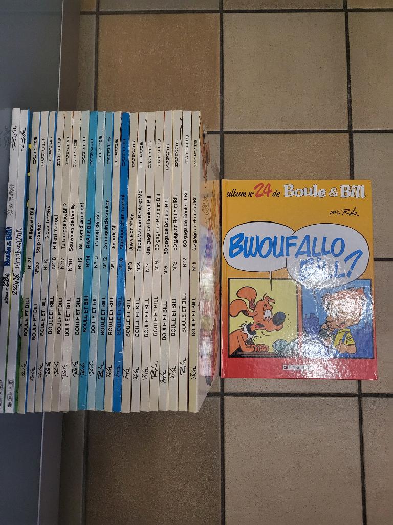 Boule et Bill (Roba ) Collection de 1 à 24., Complete serie of reeks, Ophalen, Gelezen
