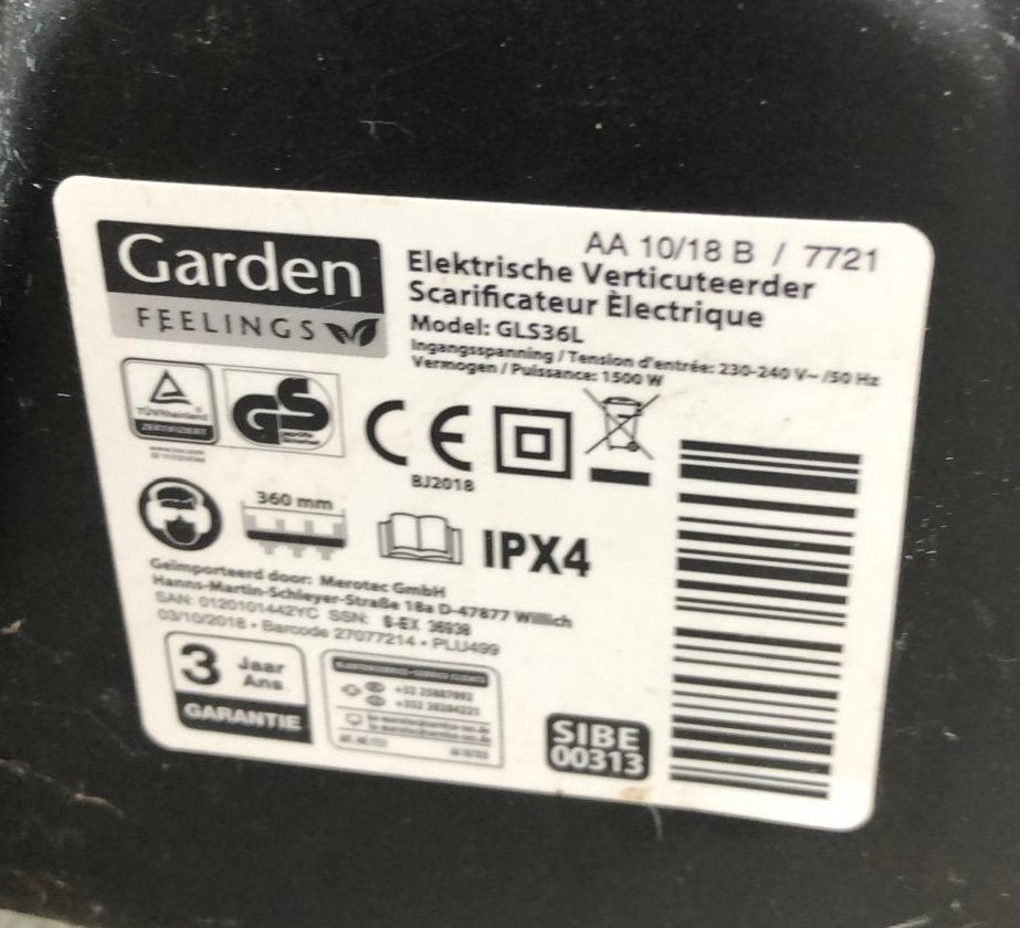 Verticuteerder zo goed als nieuw garden feelings, Tuin en Terras, Ophalen, Zo goed als nieuw