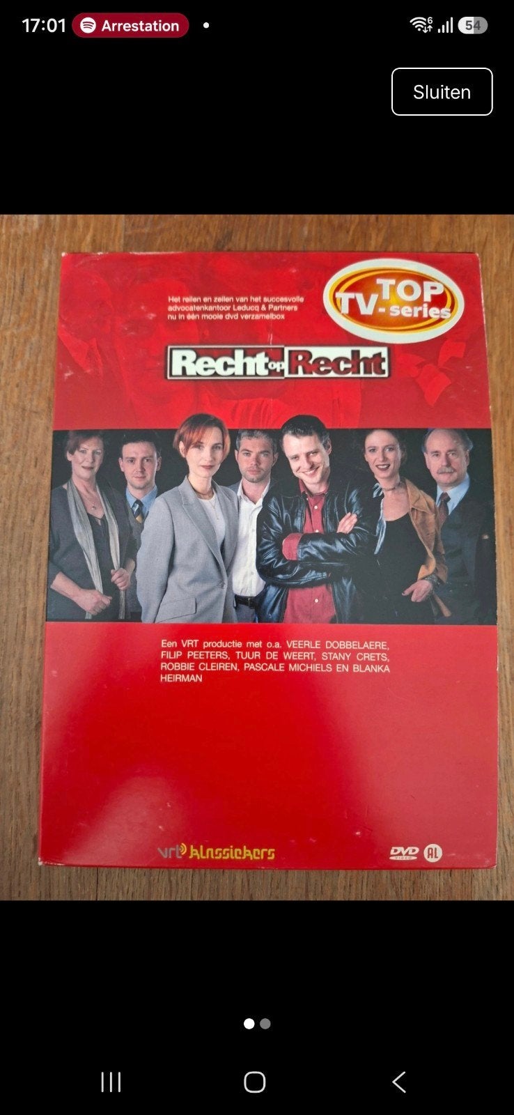 DVD  - BOX  - RECHT OP RECHT  - VOLLEDIG SEIZOEN 1, Cd's en Dvd's, Alle leeftijden, Ophalen of Verzenden, Zo goed als nieuw, Drama