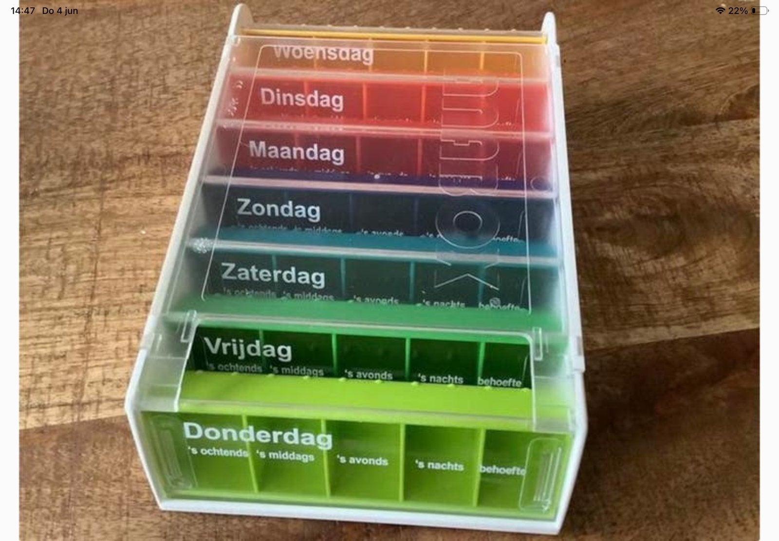 Medicijnbox Pillendoos 7 dagen 💊, Diversen, Verpleegmiddelen, Zo goed als nieuw, Ophalen of Verzenden