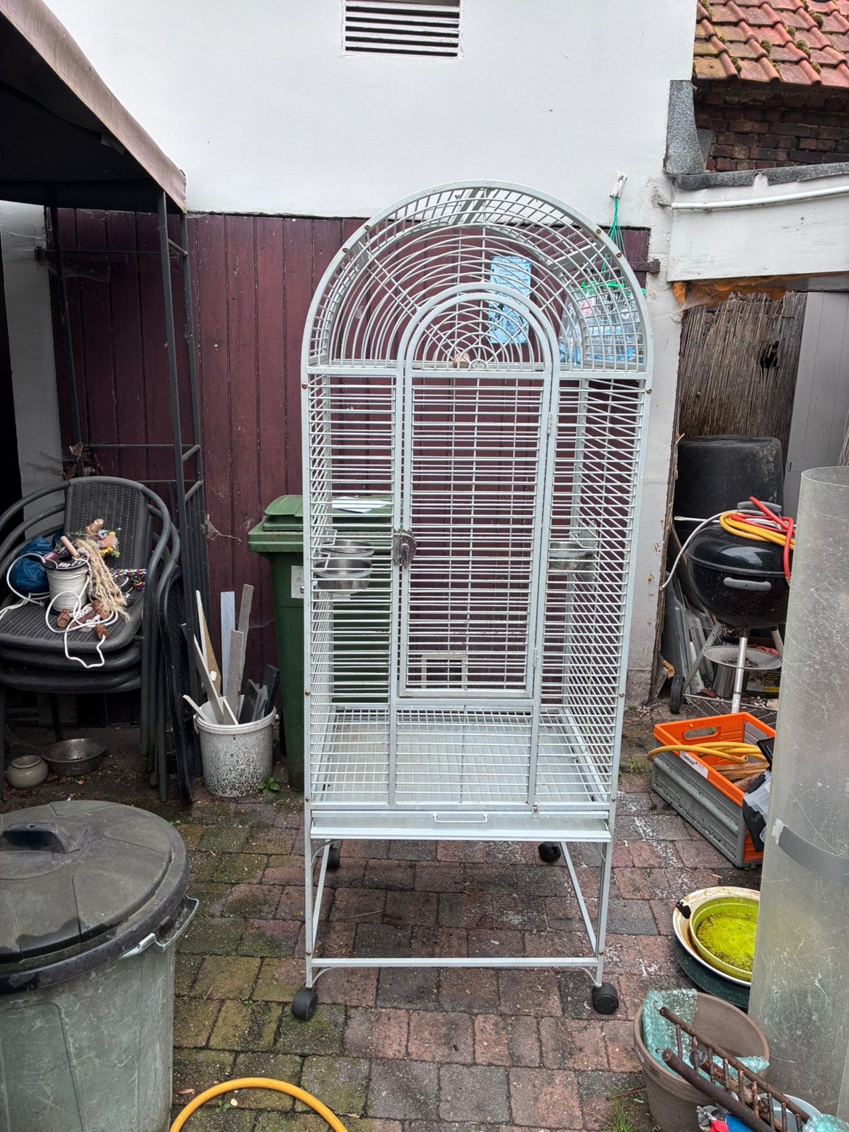 Papegaaiekooi te koop, Ophalen, Gebruikt, Metaal, Vogelkooi