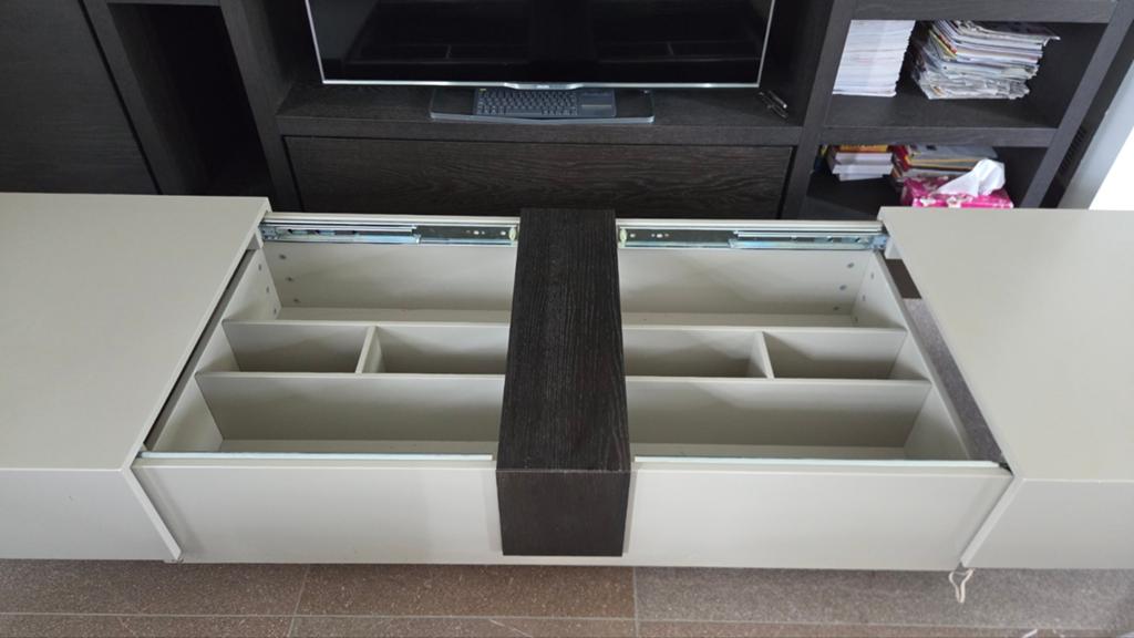 Volledige salon, tv meubel + barkast en eettafel, Maison & Meubles, Armoires | Mobilier de télévision, Enlèvement