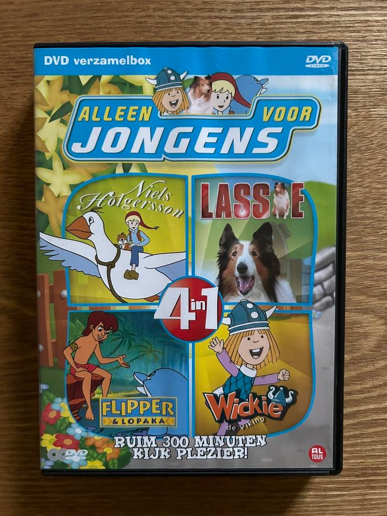 DVD Alleen voor jongens 4 in 1 (2dvd’s), Alle leeftijden, Ophalen of Verzenden, Zo goed als nieuw, Tekenfilm