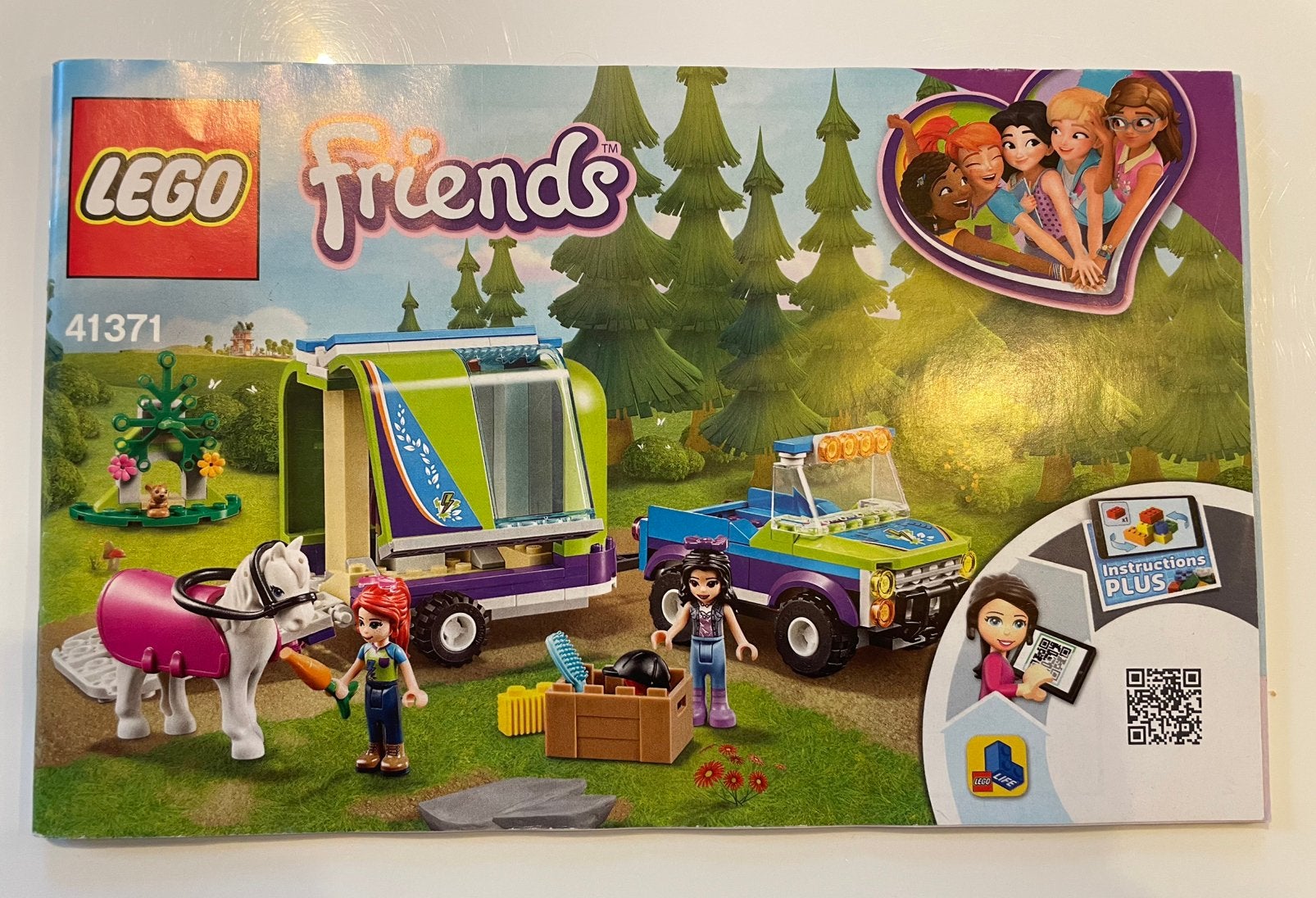 41371 LEGO Friends Mia's paardentrailer, Lego, Friends, Ophalen of Verzenden, Zo goed als nieuw