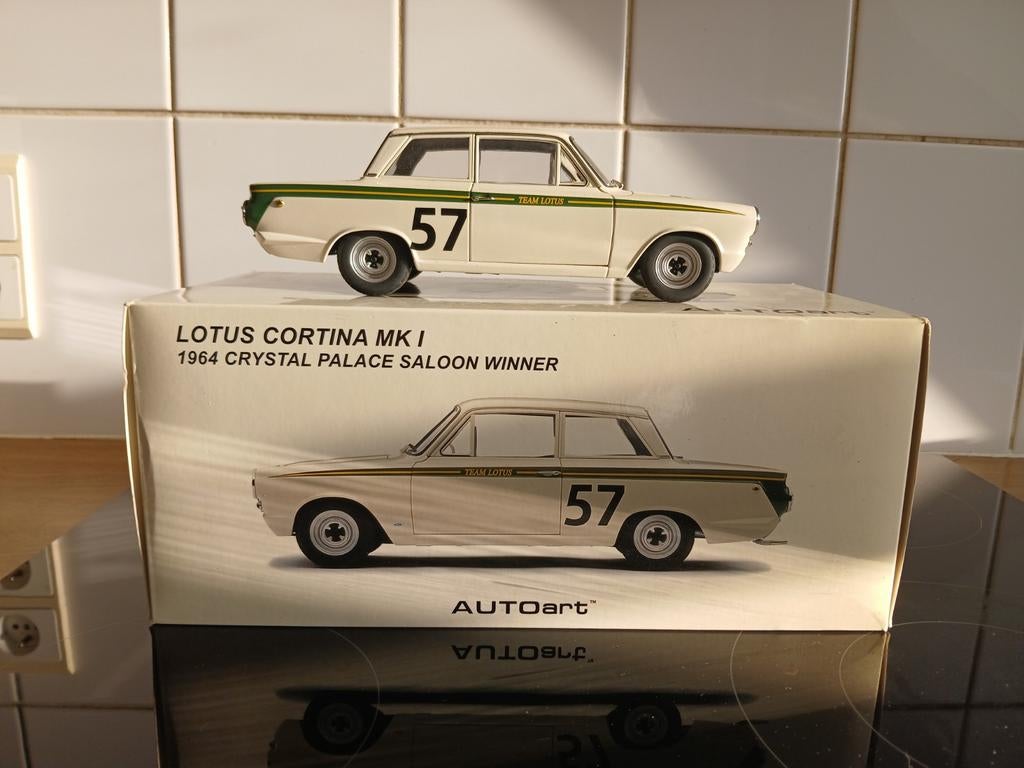 Ford Lotus Cortina mk1, Ophalen of Verzenden, Zo goed als nieuw, Auto, Autoart