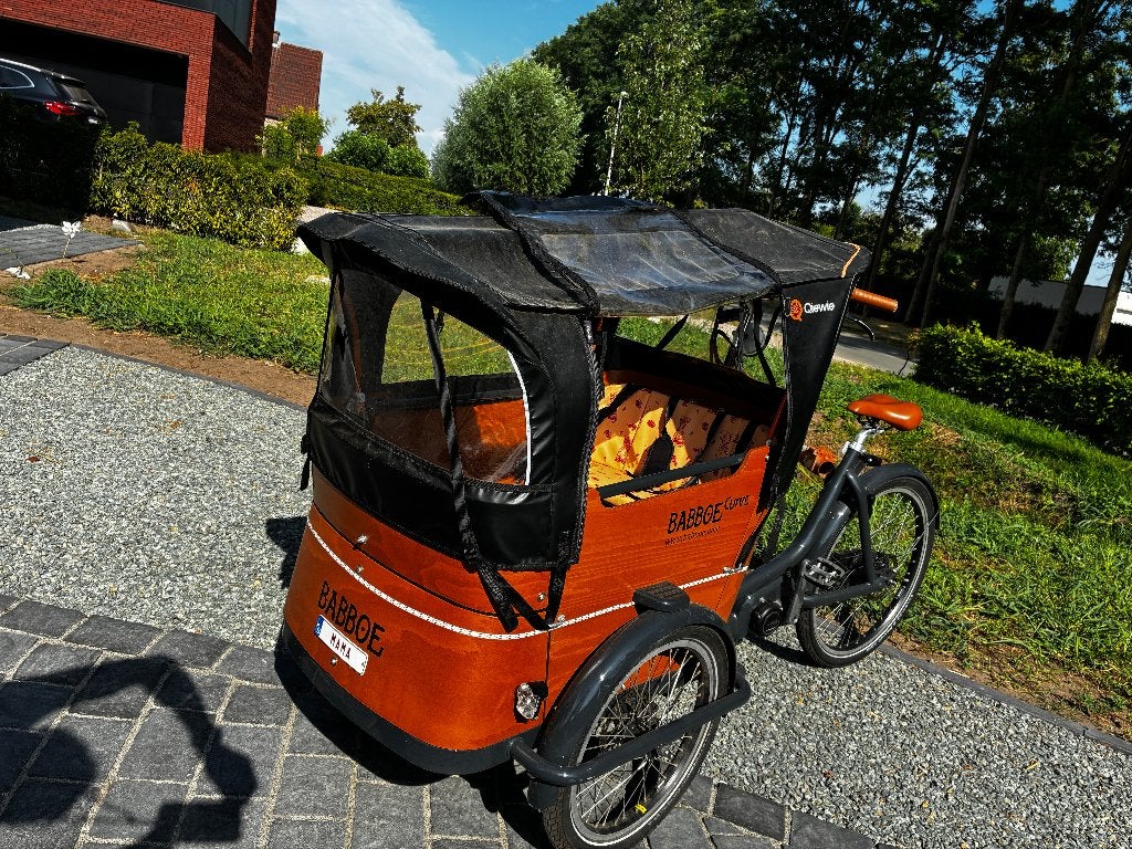 Babbou bakfiets voor 4 kids cywie regentent alle toebehoren, Fietsen en Brommers, Ophalen, 4 kinderen of meer, Elektrisch, Zo goed als nieuw