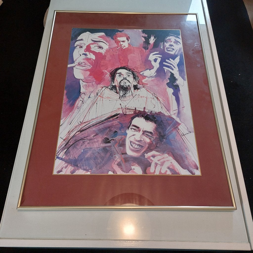Poster van Jacques Brel 80,5 cm x 60,5 cm, Ophalen