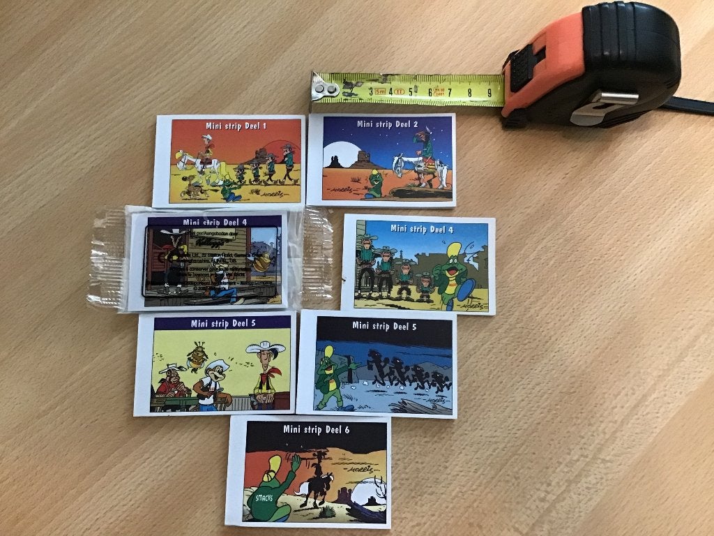 7 mini-strip Lucky Luke, Ophalen of Verzenden, Overige figuren, Zo goed als nieuw, Boek of Spel