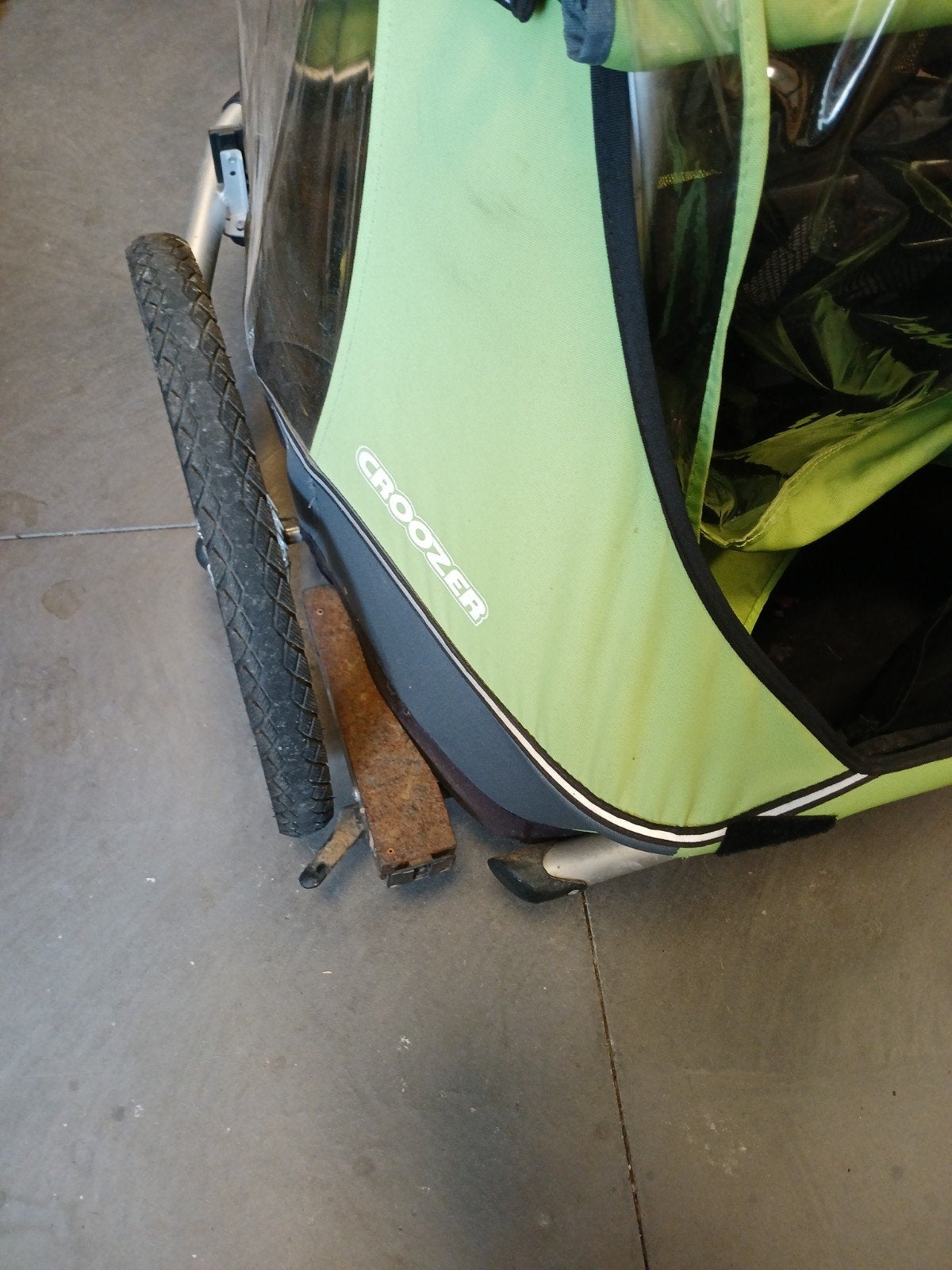 Croozer fietskar, Ophalen