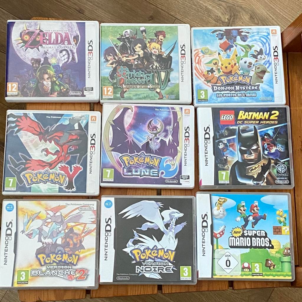 Nintendo DS, 3DS-doosjes, leeg - Pokémon, Zelda, Ophalen of Verzenden, Zo goed als nieuw
