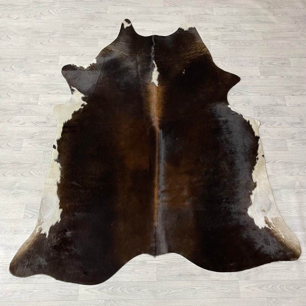 Koeienhuid bruin zwart wit 220x185cm | Lederstore, Neuf, Tapisserie murale, Multicolore, Matériau naturel