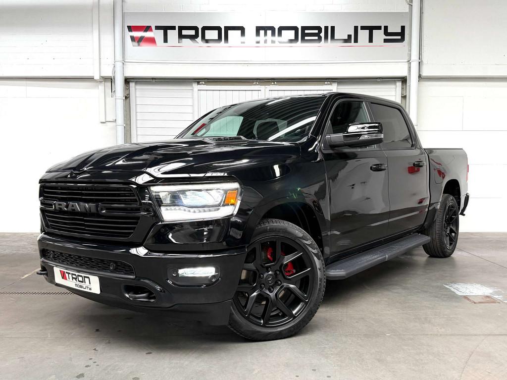 RAM 1500 LARAMIE LPG CAMERA*LED*CC*CARPLAY*LEDER COOLING/HEA, Auto's, Automaat, 4 deurs, Gebruikt, Zwart