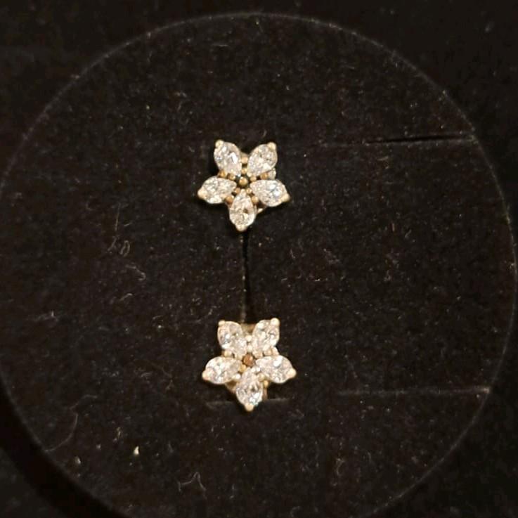 Pandora oorknopjes Timeless, Ophalen of Verzenden, Zo goed als nieuw, Knopjes of Stekers, Met kristal