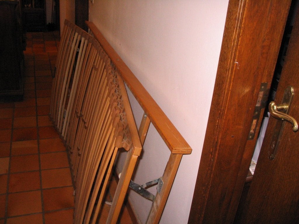 Sommier à latte proflex, Ophalen, Gebruikt, 90 cm, Eenpersoons