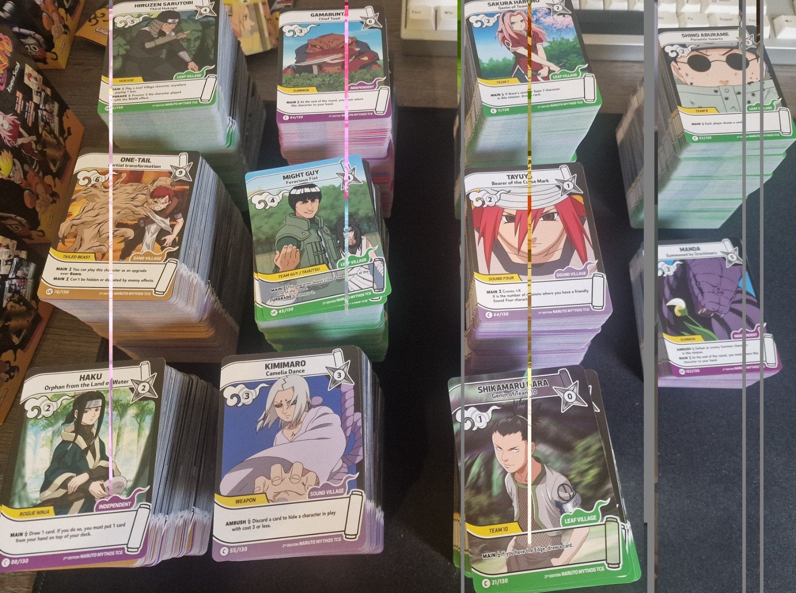 Naruto Mythos common, uncommon en rare playset, Enlèvement ou Envoi, Neuf, Plusieurs cartes