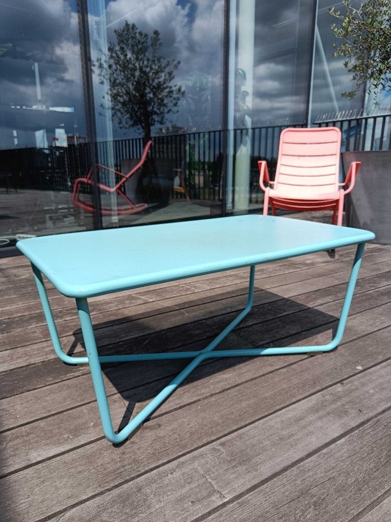 Croisette salontafel FERMOB, Tuin en Terras, Ophalen, Gebruikt, Rechthoekig, Aluminium